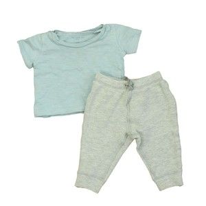 Maison Me Boys Grey | Blue Apparel Sets size: 0-3 Months